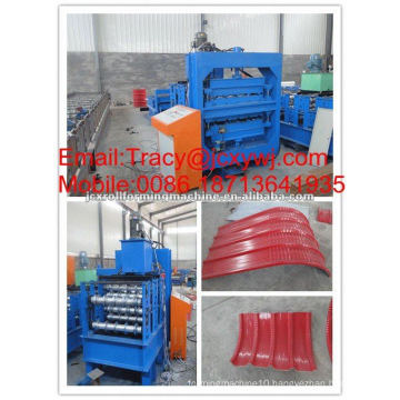 Double-deck curving machine